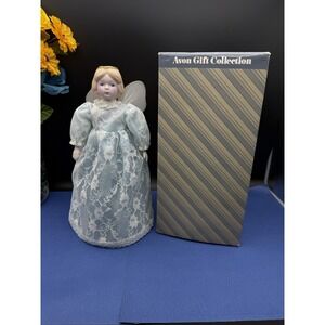 Avon Vintage Gift Collection Christmas Snow Angel Tree Topper Doll Original Box